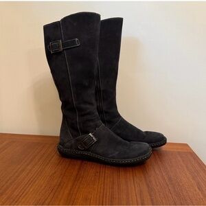 Born Black and Tan Leather Footwear